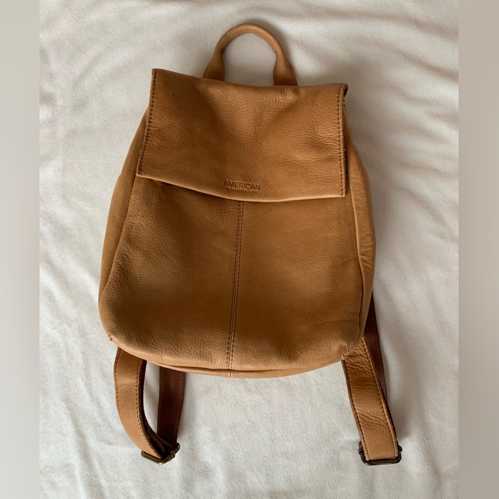 American Leather backpack purse